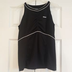 Reebok Women's Tank - Size Medium - Black with White Details